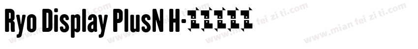 Ryo Display PlusN H字体转换